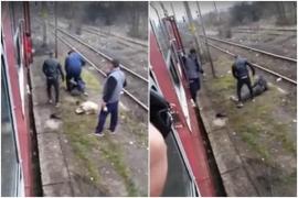 Controlorul bătăuş de la Milova a fost dat afară. Bărbatul a snopit în bătaie un călător care s-a urcat în tren fără bilet (Video)