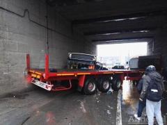 Accident violent între un autobuz şi un autotren, la Galaţi! Şase persoane au fost grav rănite