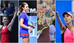 Simona Halep, Monica Niculescu, Sorana Cîrstea şi Mihaela Buzărnescu joacă mâine în optimi, la Doha