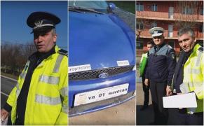 Nu vezi aşa ceva în fiecare zi! Agenţii rutieri din Rovinari, întâlnire în trafic cu o "ființă vie, născută viu". "Uitaţi ce face Poliţia Română la un suveran!" (Video)