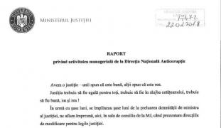 Ce conţine raportul lui Tudorel Toader privind activitatea DNA