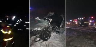 Accident grav la Crasna, în Vaslui, cu 8 victime. Salvatorii au declanșat Planul Roșu de Intervenție