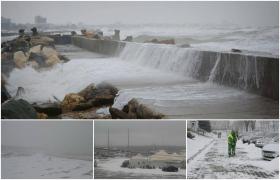 Vremea 2018. Viscol puternic în România, privelişte siberiană (Video)