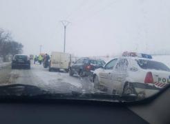 Accident cu microbuz de persoane în judeţul Sibiu. Sunt trei victime