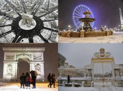 Parisul, acoperit de zăpadă. După inundații, ninsori puternice au afectat capitala Franței. Galerie Foto