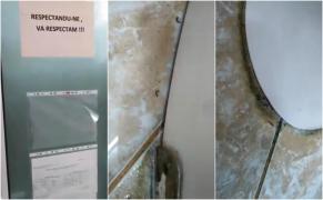 Colcăie viermii în toaleta spitalului de copii din Galaţi. Imagini şocante (Video)