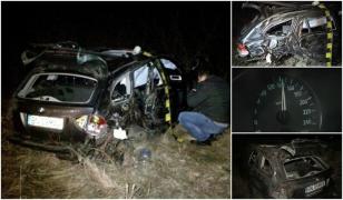 Accident mortal înfiorător în Bistriţa, între Șintereag și Șieu Odorhei. Un tânăr de 24 de ani a murit, după ce s-a izbit cu BMW-ul de un copac, cu 140 km/oră (Video)