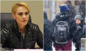 Se închid, din nou, şcolile? Firea a convocat comandament de iarnă la Primăria Capitalei, în urma avertizării de ninsori, ger şi polei