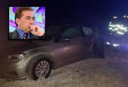 Primele imagini de la accidentul lui Daniel Ionaşcu. Maşina avocatului a fost spulberată pe Autostrata A1 (Foto)