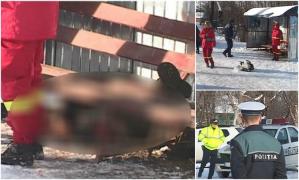 Tânărul ucis în staţia de autobuz de la Ştiobolani avea doi copilaşi, un băieţel şi o fetiţă. Primele imagini de la locul crimei (Imagini dramatice)