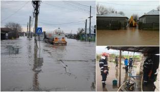 Prăpăd în Teleorman, din cauza inundaţiilor! Zeci de gospodării şi străzi sunt sub ape, se ia în calcul închiderea unui drum european (Video)