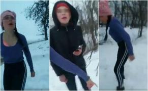 Scene de groază în Vaslui, la Puieşti! O elevă este snopită în bătaie de două surori din cauza unor înregistrări deocheate: "Georgiana, termin-o!" (Video)