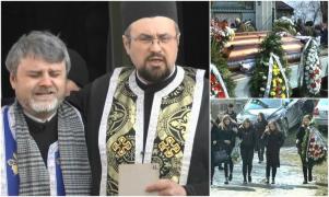 Şi preoţii au plâns la înmormântarea familiei ucise de Florin Buliga! Monica şi copiii ei, Ioana şi Ştefan, conduşi pe ultimul drum (Video)
