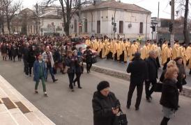 Peste o mie de credincioşi au participat la pelerinajul de Florii, la Galaţi