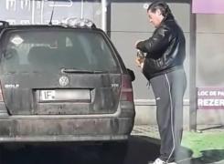 Un şofer şi-a alimentat maşina cu ulei de gătit, în parcarea unui magazin din Ilfov (Video)