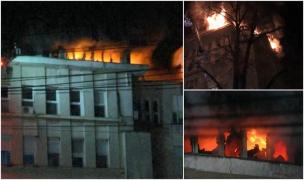 Incendiu devastator la Spitalul de Boli Cardiovasculare din Iaşi! Zeci de pacienţi, mulţi dintre ei în stare critică, au fost evacuaţi (Video)