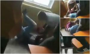 Elev călcat în picioare de colegi, în clasă, la liceul de Arte din Brăila. Copiii s-au urcat pe bănci ca să vadă bătaia (Video)