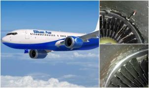 Răsturnare de situaţie în cazul avionului Blue Air care s-a întors din drum de urgenţă la Cluj. A lovit ceva de mari dimensiuni în aer