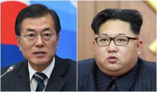 'Telefon roşu' între cele două Corei. Primul apel dintre Moon şi Kim Jong-un a durat puţin peste un minut