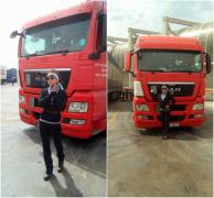 Povestea Lilianei, şoferiţa de TIR pasionată de Vladimir Putin şi care vrea să conducă un milion de kilometri