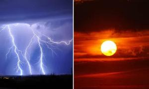 Vremea caniculară şi ploioasă