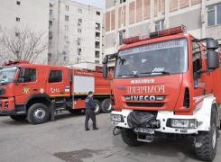 Un TIR încărcat cu 22 de tone de azotat de amoniu a luat foc, în Pasul Tihuţa