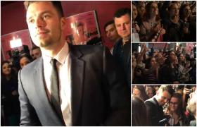 Sebastian Stan, "Bucky" din "Captain America", a ajuns în România. Sute de fani l-au așteptat la aeroport (Video)