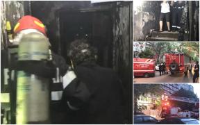 Incendiu devastator într-un bloc din Sectorul 3 al Capitalei. Pompierii au intervenit pentru evacuarea locatarilor