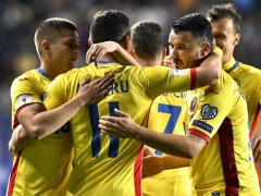 Răzvan Marin (primul din stânga), în tricoul echipei naţionale