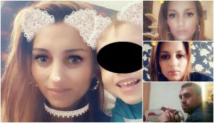 Ea este Lavinia, tânăra mămică ucisă într-un mod înfiorător de soţul ei. Doru Stoianof s-ar fi întors special de la muncă, din Franţa, ca să comită crima