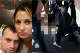 Imagini de la capturarea criminalului din Argeş care a incendiat-o pe mama copilului lui, apoi i-a tăiat gâtul (video)