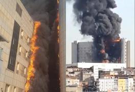 Spital în flăcări la Istanbul! Un incendiu devastator a cuprins spitalul Taksim, fumul fiind vizibil de la zeci de kilometri (Foto, Video)