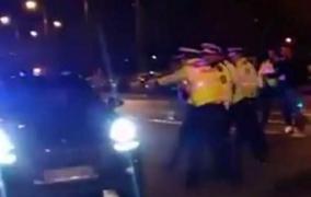 Şoferul oprit cu focuri de armă când făcea drifturi în Bucureşti a fost reţinut