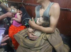 Imagini șocante ale atacului cu gaz din Siria. Zeci de copii se zbat între viață și moarte (Foto/Video)