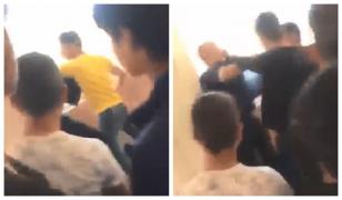 Imagini şocante într-o şcoală din Sălaj! Un profesor este luat de gât şi băgat în perete de un elev care vrea să-i ia catalogul