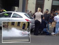 Poliţistul motociclist din Cluj lovit de o şoferiţă care nu s-a asigurat e în stare critică. Apel disperat pentru salvarea lui Bogdan