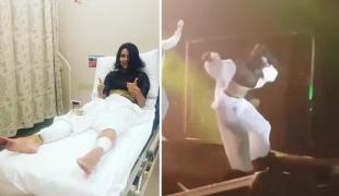 Inna a ajuns la spital după ce a căzut de pe scenă, în Istanbul