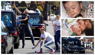 Lacrimi și jucării pentru Alfie Evans. Mii de oameni și-au luat rămas bun de la băiețelul de 23 de luni, depus într-un sicriu alb pictat cu soldăței