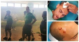 Imagini şocante în vestiarul echipei Sporting Lisabona! Cu cagule pe cap, fanii au dat buzna peste fotbaliști şi antrenori și i-au rupt în bătaie