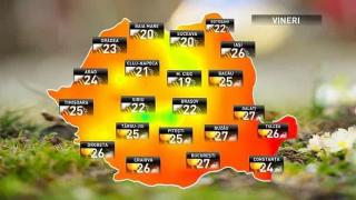 Prognoza meteo pentru 18 mai 2018
