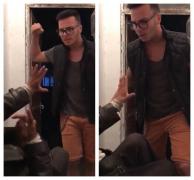 Un tânăr din Alexandria s-a filmat în timp ce ia la bătaie un bărbat cu probleme psihice