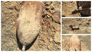 Bombă gigantică, descoperită la Tulcea. Geniştii se tem, pentru că are focosul activ, iar o mişcare greşită ar distruge totul în jur