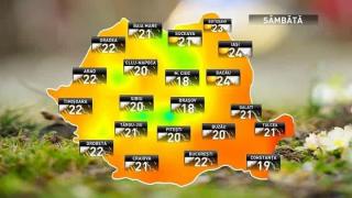 Prognoza meteo pe 19 mai 2018