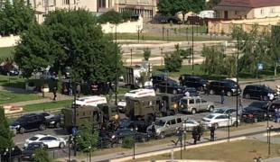 Forţe de ordine la biserica unde a avut loc atacul terorist din Rusia