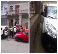 Un bărbat bolnav din Cluj a fost scos din curte peste grad după ce un şofer i-a blocat poarta