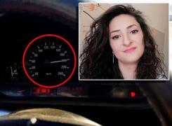 Adelina a surprins momentul în care conducea cu peste 200 de km/h pe autostradă