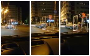 Sursa sunetului înfricoşător auzit aseară, de locuitorii din Zalău, un şofer care târâia un cadru metalic pe asfalt (Video)