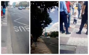 Un taximetrist a plecat cu copilul de 2 ani al unui client. Tatăl îşi striga disperat copilul pe stradă (Video)