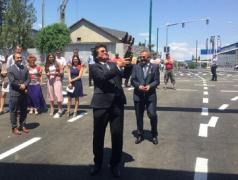 Primarul Nicolae Robu a deschis şampania la inaugurarea străzii Popa Şapcă