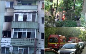 Incendiu într-un bloc din Iaşi, oameni intoxicaţi cu fum. Focul a izbucnit de la candela aprinsă în memoria unui soţ